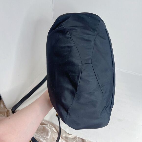 Marc by Marc Jacobs Natasha Black Nylon Crossbody Bag Leather Purse - Picture 6 of 12